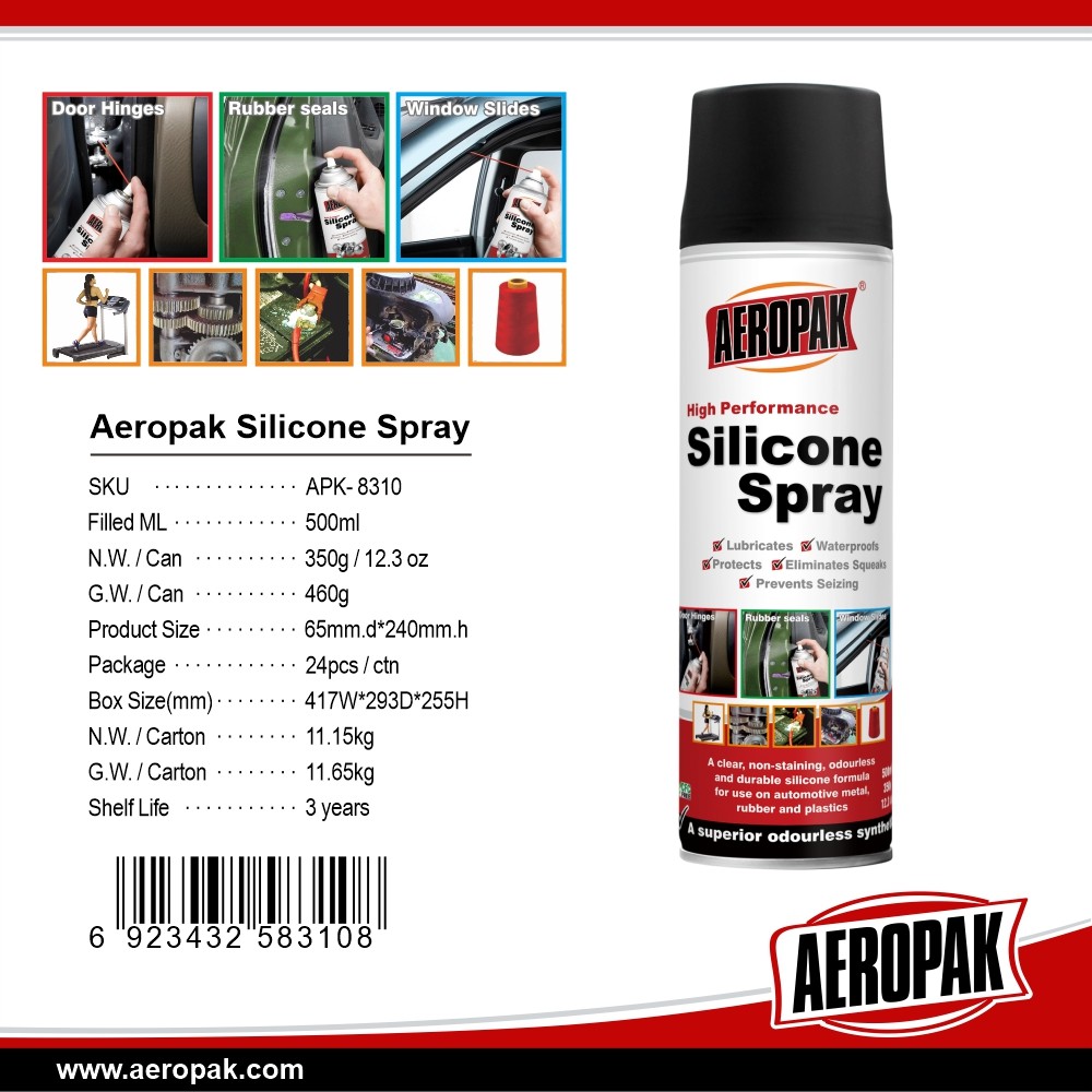 Aceite de silicona en spray